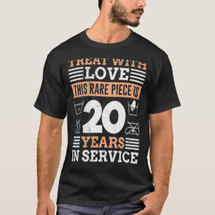 Work Anniversary 20 Years Service Anniversary T-Shirt