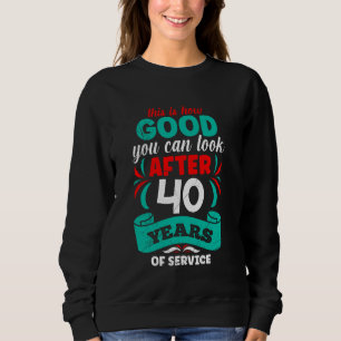 Work Anniversary 40 Years of Service Colleague Ann Sweatshirt