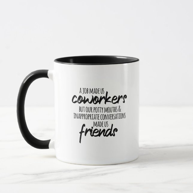 Work Best Friend Gift, Coworker Gift Exchange Mug (Left)