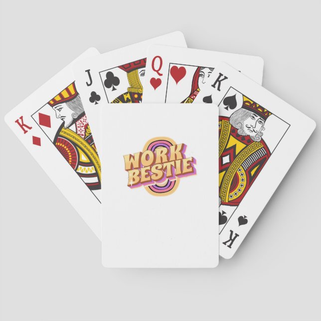 Work Bestie Classic Playing Cards (Back)
