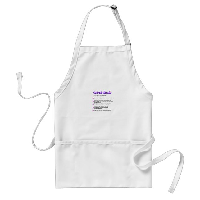 Work Bestie Definition Classic Viral Standard Apron (Front)