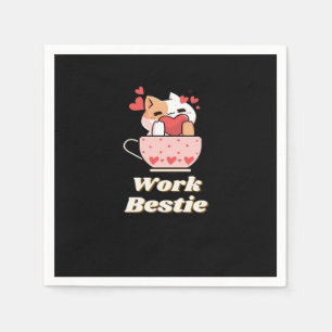 Work Bestie Emotional Help Coworker, Job, Work Cla Napkin