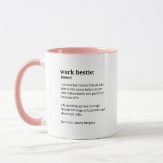 Work Bestie Funny Coworker Coffee Mug       