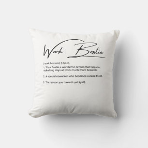 Work Bestie Funny Coworker & Colleague Classic Cushion