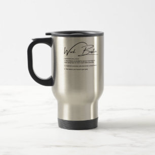 Work Bestie Funny Coworker & Colleague Classic Travel Mug
