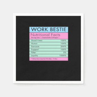 Work Bestie Nutritional Facts Napkin