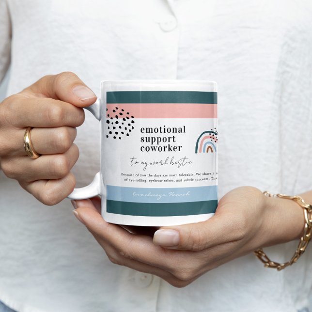 Work Bestie | Quote & Photo Coworker Gift Coffee Mug (Creator Uploaded)