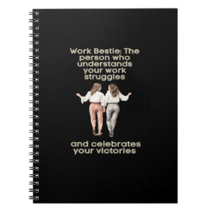 Work Besties Classic Funny Meme Notebook