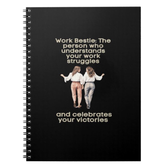 Work Besties Classic Funny Meme Notebook (Front)