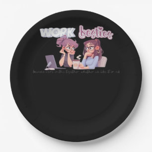 Work Besties In It Together Classic Paper Plate