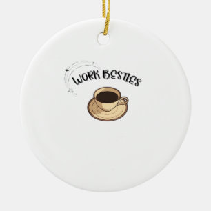 Work Besties Matching Classic Ceramic Tree Decoration