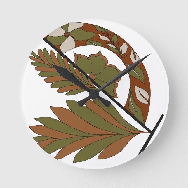 Work Desk Styling, Office Setup, Study Space, Mini Round Clock (Front)