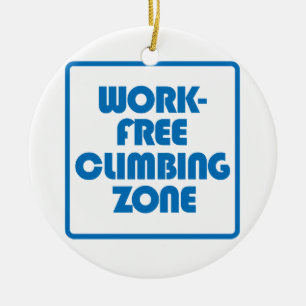 Work Free Climbing Zone Ceramic Tree Decoration