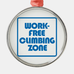 Work Free Climbing Zone Metal Tree Decoration