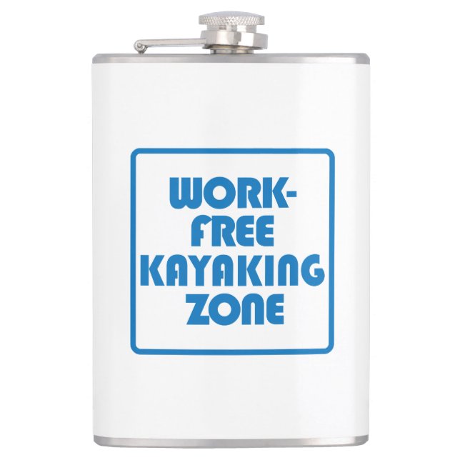 Work Free Kayaking Zone Hip Flask (Front)