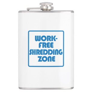 Work Free Shredding Zone Hip Flask