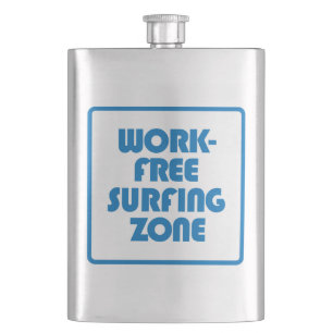 Work Free Surfing Zone Hip Flask