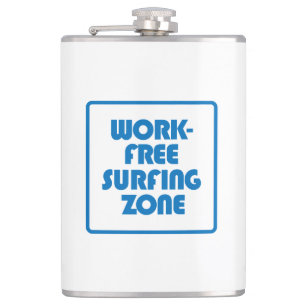 Work Free Surfing Zone Hip Flask