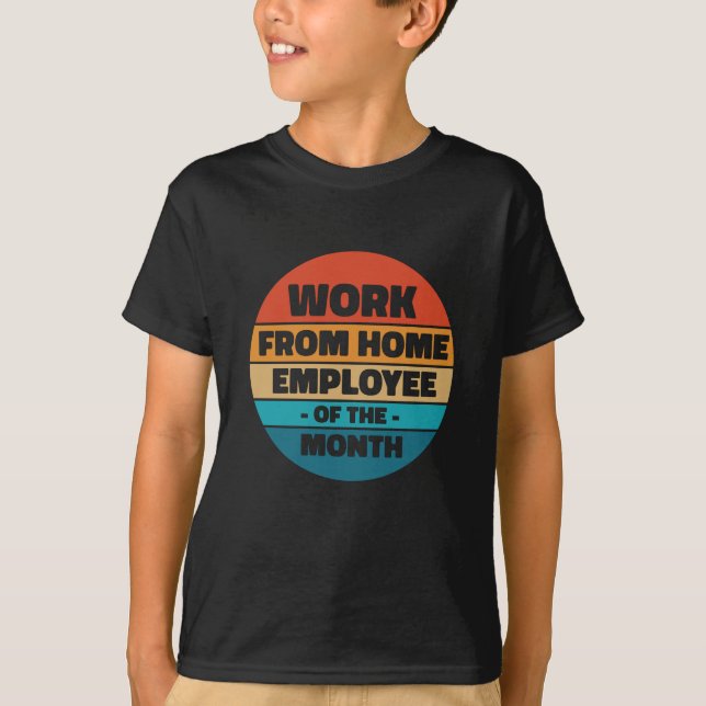 Work From Home Employee - Funny Retro T-Shirt (Front)