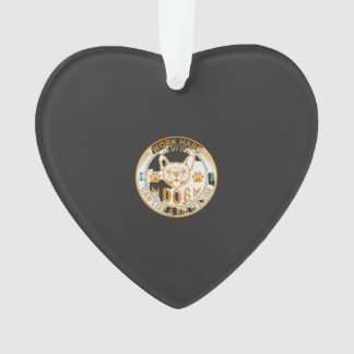 Work Hard Dog Live Better Life French Bulldog Paws Ornament