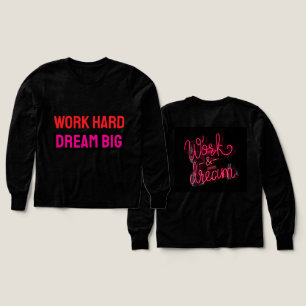 Work Hard Dream Big Motivational Hustle Quote