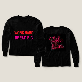 Work Hard Dream Big Motivational Hustle Quote