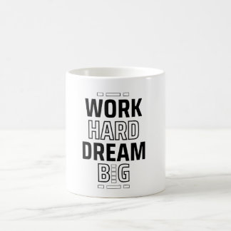 Work Hard Dream Big Motivational Trucker Hat | Ins Coffee Mug