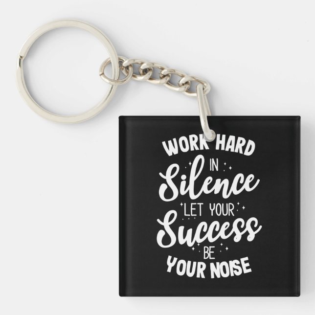 Work Hard Key Ring (Front)