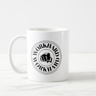 Work Hard Motivational Quote Coffee Mug
