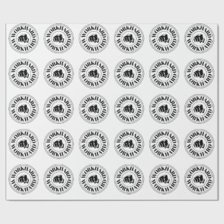 Work Hard Motivational Quote Wrapping Paper