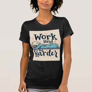 Work Hard, Nap Harder - Girl T-Shirt Design