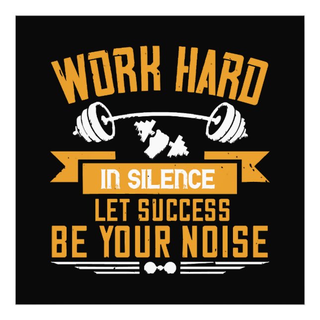 Work hard photo print (Front)