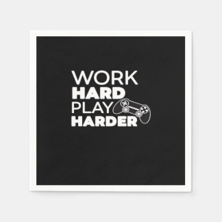 Work Hard Play Hard Classic Essential Napkin