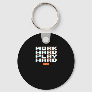 Work Hard Play Hard Classic Sloth Key Ring