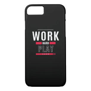 Work Hard Play Hard Classic Viral Case-Mate iPhone Case