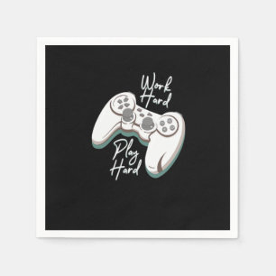Work Hard Play Hard Essential Funny Napkin