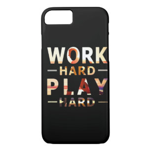 Work Hard Play Hard Essential Quote Case-Mate iPhone Case
