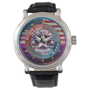Work Hard Play Hard In The USA eWatch Watch
