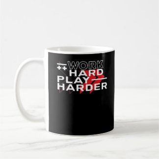 Work Hard Play Hard Motivational Gaming Hustling C Coffee Mug