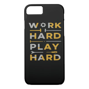 Work Hard Play Hard Tools Edition Essential Case-Mate iPhone Case