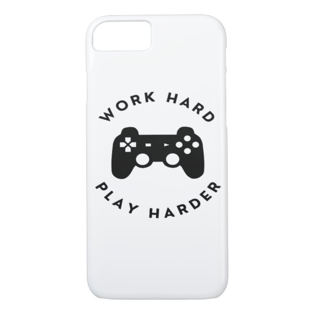 Work Hard Play So Hard Design Classic Case-Mate iPhone Case (Back)