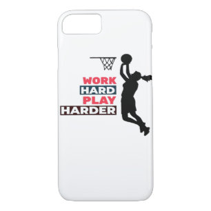 Work Hard Play So Hard Female Basketball Player Cl Case-Mate iPhone Case