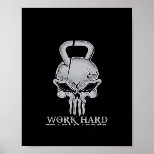 Work Hard Play So Hard For Fitness Freaks Poster