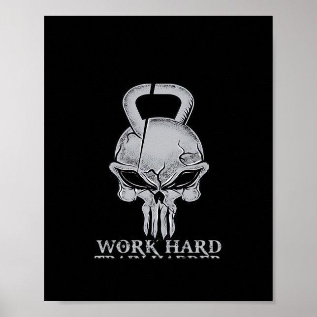 Work Hard Play So Hard For Fitness Freaks Poster (Front)