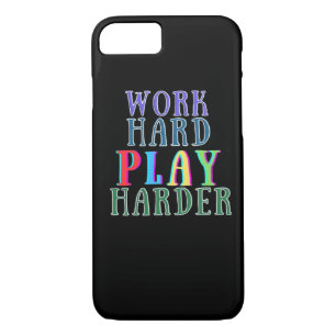 Work Hard Play So Hard For Gamers Case-Mate iPhone Case