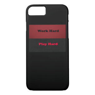 Work Hard Play So Hard Funny Viral Case-Mate iPhone Case