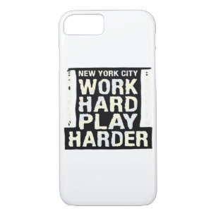 Work Hard Play So Hard- Labor Day Funny and Vintag Case-Mate iPhone Case
