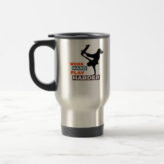 Work Hard Play So Hard Skateboarder Classic Travel Mug