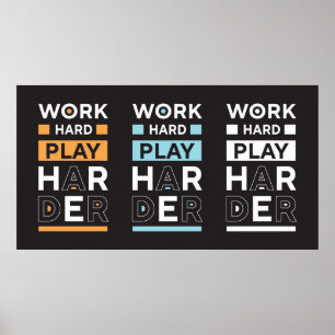 Work hard poster