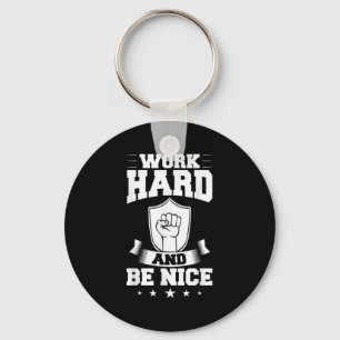 Work Hard Quotes Insration Motivational Saying Key Ring